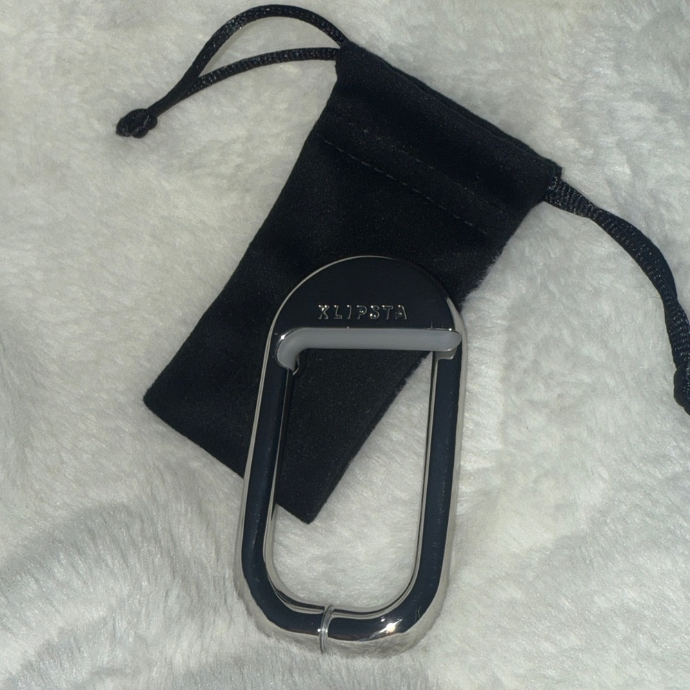 Klipsta  Silver bag hook - purse hanger